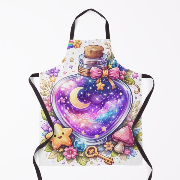 Item preview, Kawaii Galaxy Potion Bottle – Cute Magical Aesthetic Illustration designed and sold by DrizzyV.
