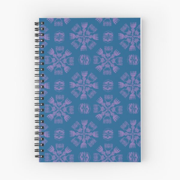 Item preview, Antique Furniture Decorations Radial Purple on Blue designed and sold by Digitalmyth's Designs.