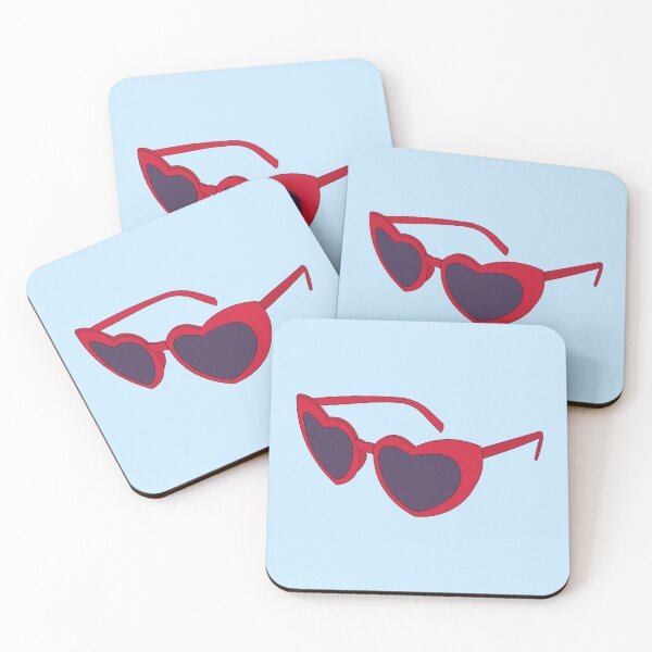 Item preview, heart shaped sunglasses designed and sold by verycoolandnice.