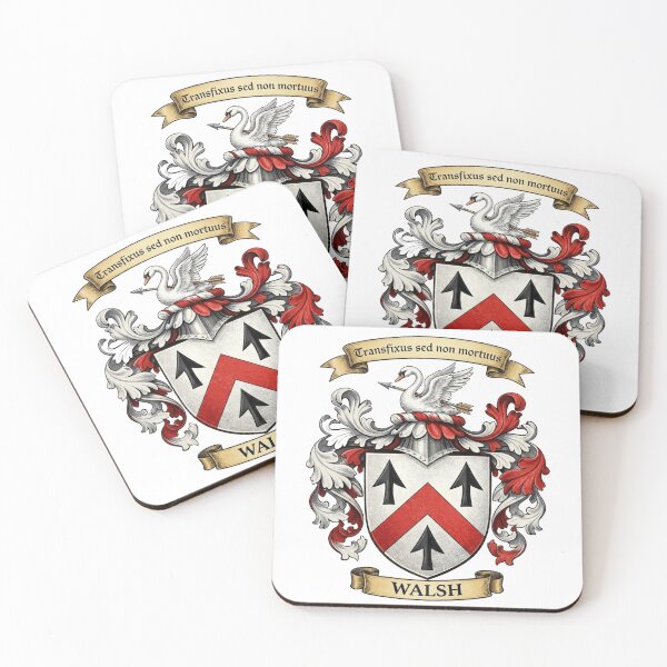 Item preview, The Walsh Family Coat of Arms designed and sold by BagTown Clans.