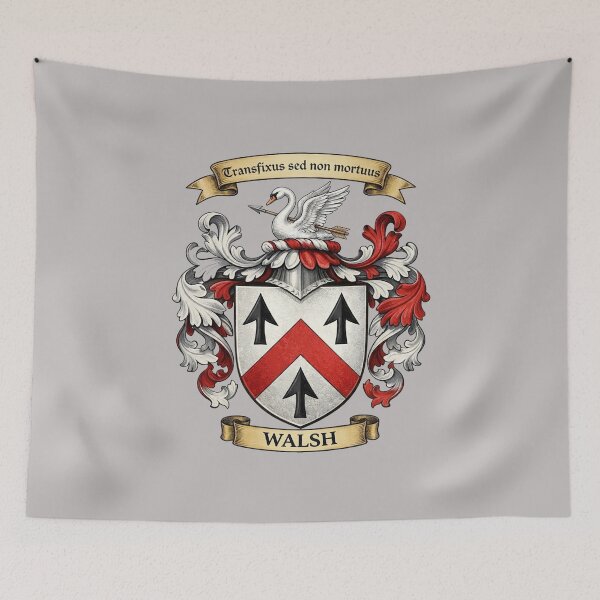 Item preview, The Walsh Family Coat of Arms designed and sold by BagTown Clans.