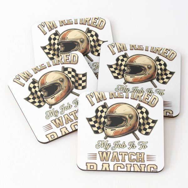 Item preview, I'm Retired My Job is to Watch Racing Funny Motorsport Humor designed and sold by VGAfanatic.