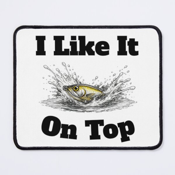 Item preview, I Like It On Top – Topwater Prop Bait Splash – Bass Fishing Shirt designed and sold by Get-the-net.