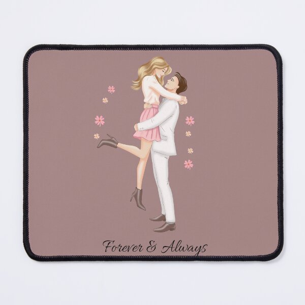 Item preview, Forever and Always – Romantic Couple Illustration T-Shirt designed and sold by RitaRuni1992.