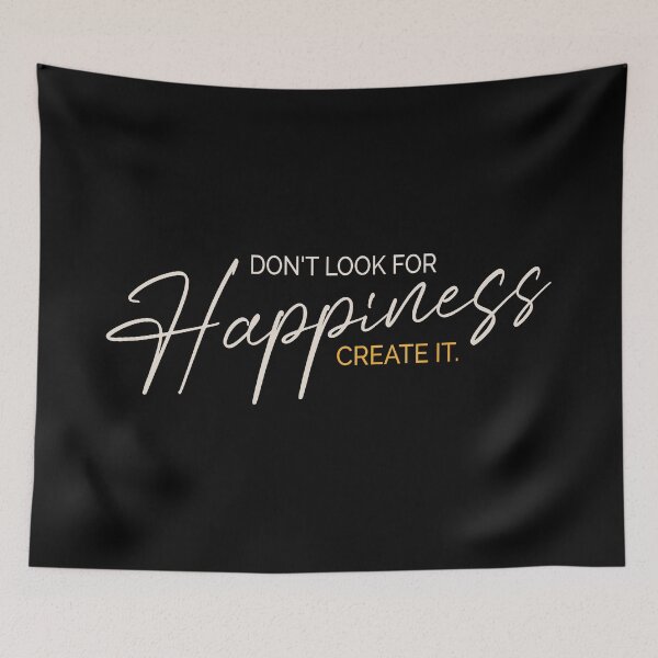 Item preview, Create Happiness – Inspirational Positive Mindset designed and sold by Verse & Vibes.