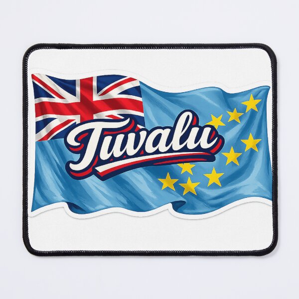 Item preview, Tuvalu Waving Flag Design – Tuvaluan Pride Patriotic Graphic designed and sold by GarnerSupplyCo.