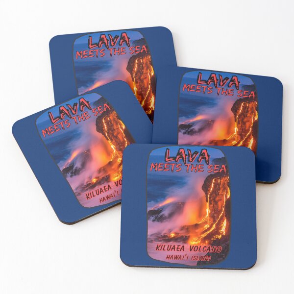 Item preview, Lava Meets the Sea - Kilauea Volcano, Hawai'i Island, Hawaii State designed and sold by Kona Linda.