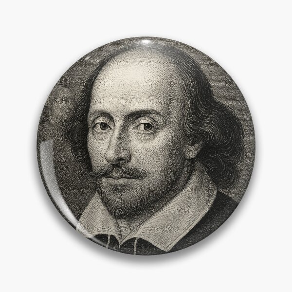 Item preview, William Shakespeare Portrait – Vintage Engraving Style Art Print designed and sold by DiamondSkyShirt.