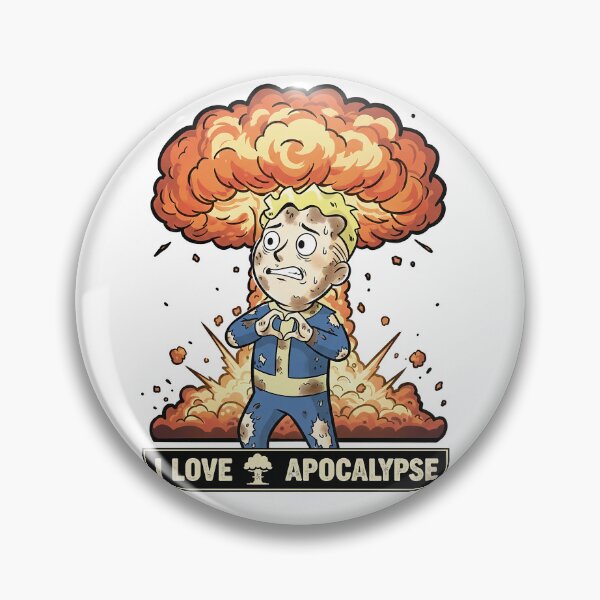 Item preview, Everything is Fine Post-Apocalypse Heart designed and sold by raider111111111.