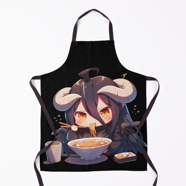 Item preview, Albedo Kawaii Chibi Ramen With Horns designed and sold by mildaclairmo.