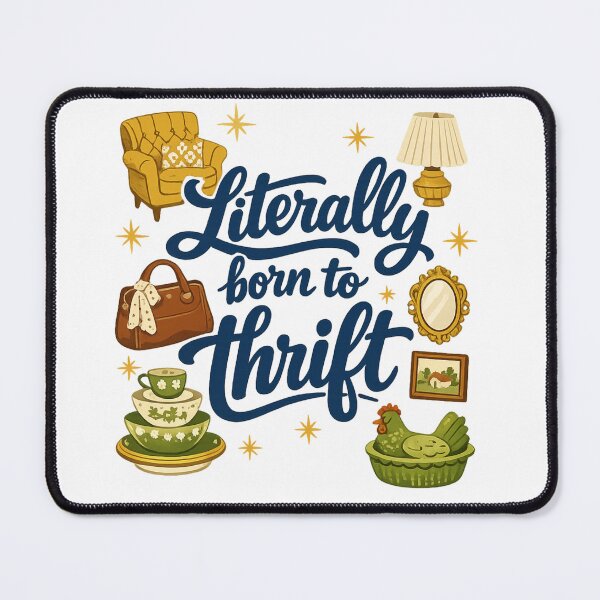 Item preview, Literally Born To Thrift, I’d Rather Be Thrifting designed and sold by faridman.