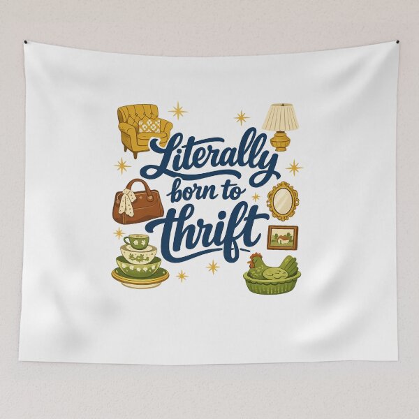 Item preview, Literally Born To Thrift, I’d Rather Be Thrifting designed and sold by faridman.