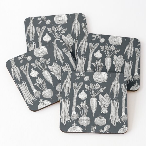Item preview, farmer's market vegetables black gunmetal designed and sold by scrummy.