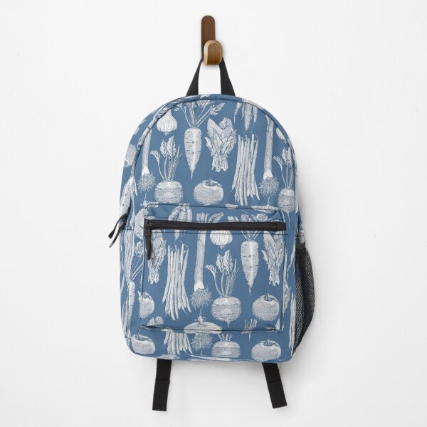 Item preview, farmer's market vegetables cobalt denim designed and sold by scrummy.