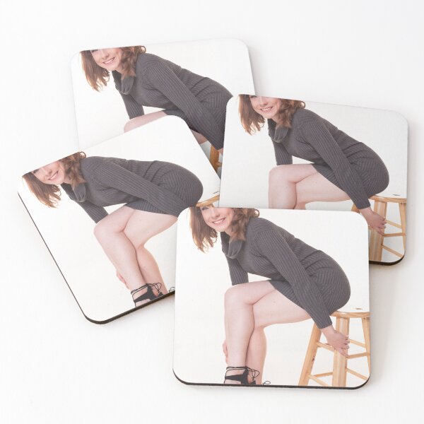 Item preview, Woman Smiling on Wooden Stool designed and sold by jklune.