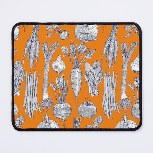 Item preview, farmer's market vegetables navy blue satsuma designed and sold by scrummy.
