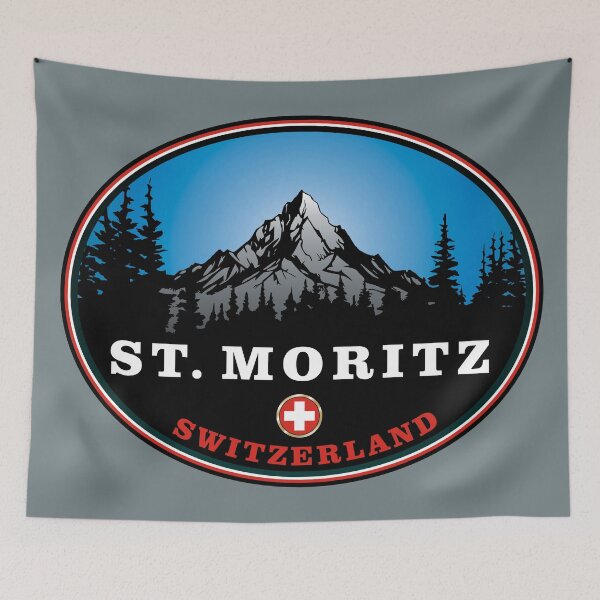 Item preview, St. Moritz Switzerland landscape designed and sold by studioss76.