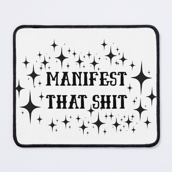 Item preview, Manifest That Shit – Bold Manifestation Quote Aesthetic Sticker designed and sold by CosmicCutouts.