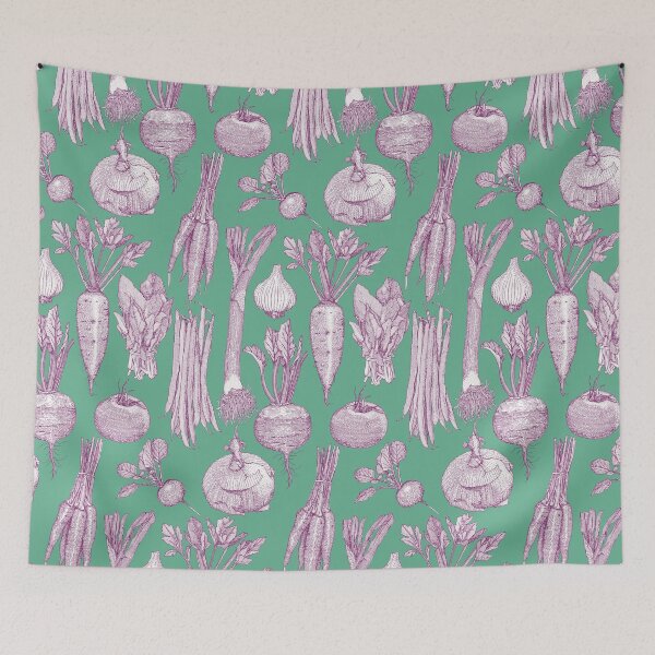 Item preview, farmer's market vegetables purple peppermint designed and sold by scrummy.