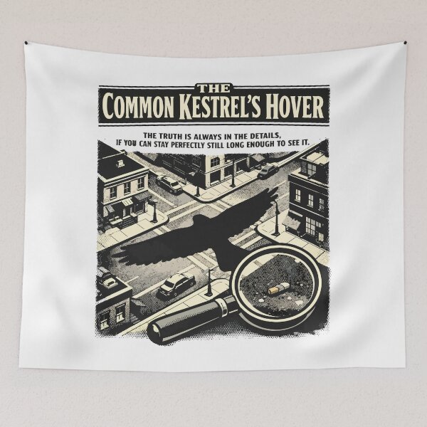 Item preview, Common Kestrel Shadow Urban Mystery designed and sold by WildlifeInc.