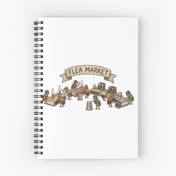Item preview, Vintage Flea Market Pun - Cute Insects Thrifting Illustration designed and sold by Tamer ⭐⭐⭐⭐⭐.