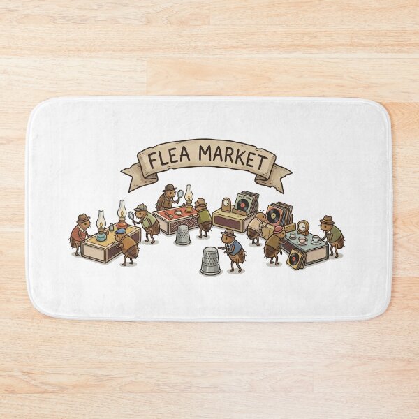 Item preview, Vintage Flea Market Pun - Cute Insects Thrifting Illustration designed and sold by Tamer ⭐⭐⭐⭐⭐.
