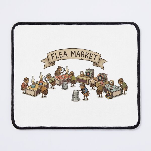Item preview, Vintage Flea Market Pun - Cute Insects Thrifting Illustration designed and sold by Tamer ⭐⭐⭐⭐⭐.