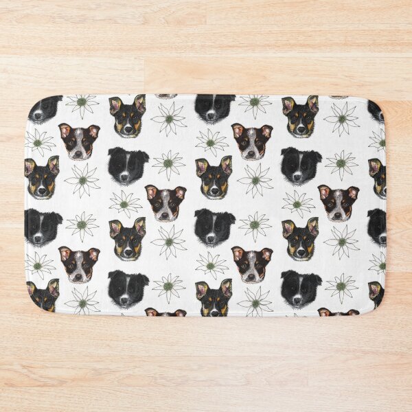 Item preview, Australian Puppies Wildflowers Flannel Flowers designed and sold by blueidesign.