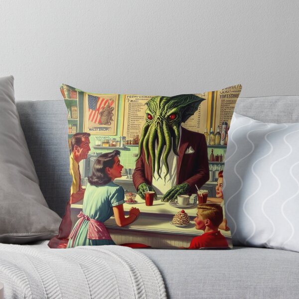Item preview, Cthulhu: Soda Jerk – Retro Diner Horror Illustration designed and sold by DiamondSkyShirt.