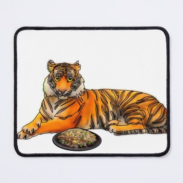 Item preview, Maple the Tiger With fried rice mukbang– Animalzandfood designed and sold by Ashley’sAnimalz.