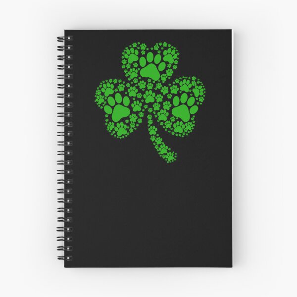 Item preview, Dog Paw Print Shamrock St Patricks Day designed and sold by krystalRomanart.