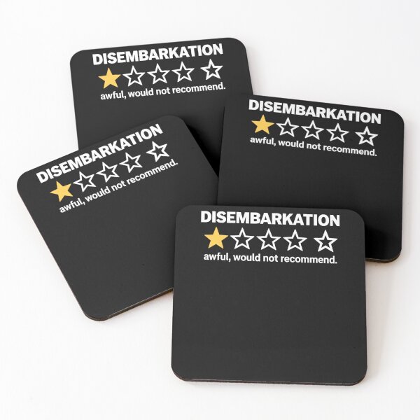 Item preview, Disembarkation Awful Would Not Recommend Funny Cruise designed and sold by krystalRomanart.