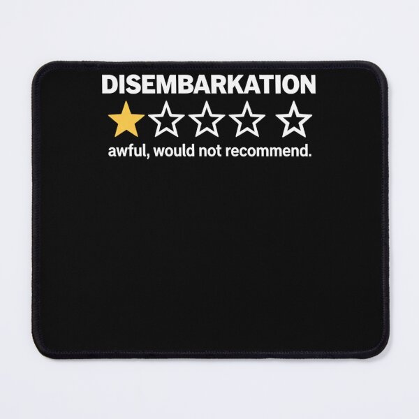 Item preview, Disembarkation Awful Would Not Recommend Funny Cruise designed and sold by krystalRomanart.