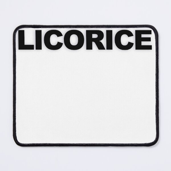 Item preview, LICORICE — Black Minimal Bold Type Statement designed and sold by WORDPAUSE.