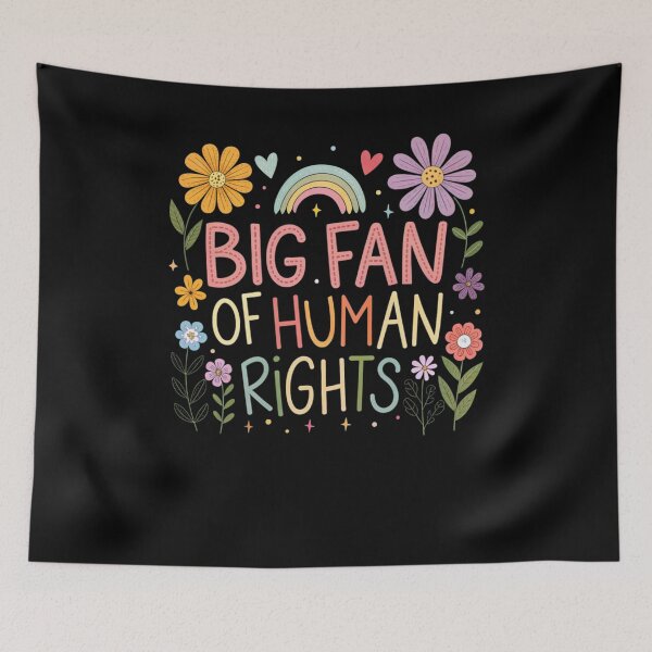 Item preview, Big Fan Of Human Rights designed and sold by krystalRomanart.