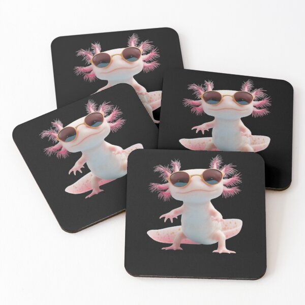 Item preview, Axolotl Wearing Sunglasses designed and sold by krystalRomanart.