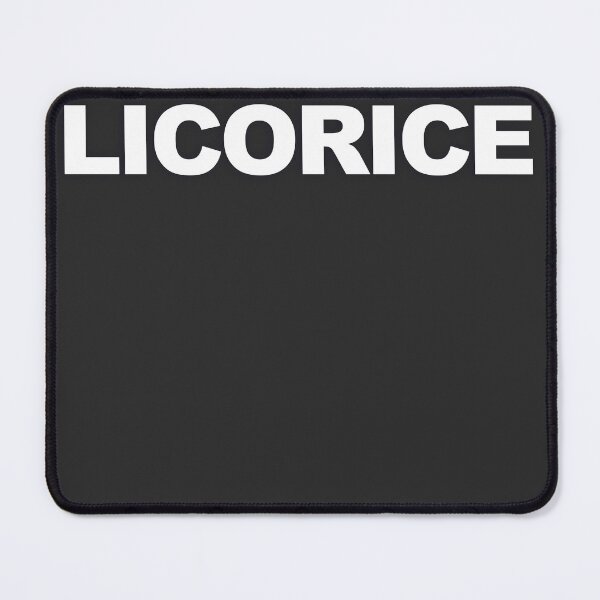 Item preview, LICORICE — White Minimal Bold Type Statement designed and sold by WORDPAUSE.