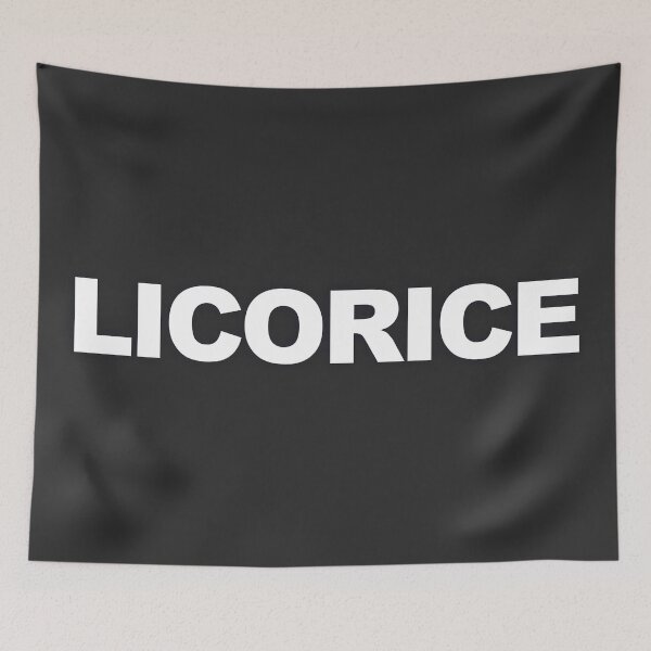 Item preview, LICORICE — White Minimal Bold Type Statement designed and sold by WORDPAUSE.