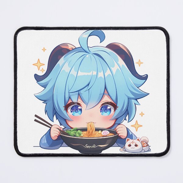 Item preview, Chongyun Genshin Impact Kawaii Chibi Ramen Cozy Bite designed and sold by mildaclairmo.