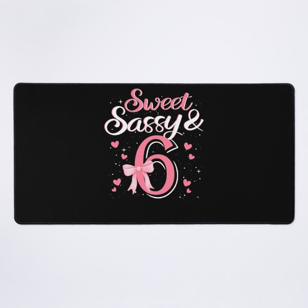 Item preview, Pink Sweet Sassy And 6th Six Bow Birthday designed and sold by krystalRomanart.