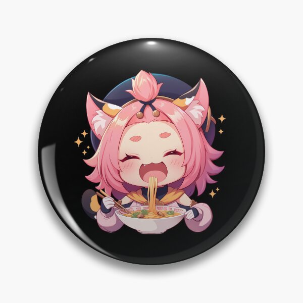 Item preview, Diona Genshin Impact Kawaii Chibi Ramen Cat Girl Charm designed and sold by mildaclairmo.