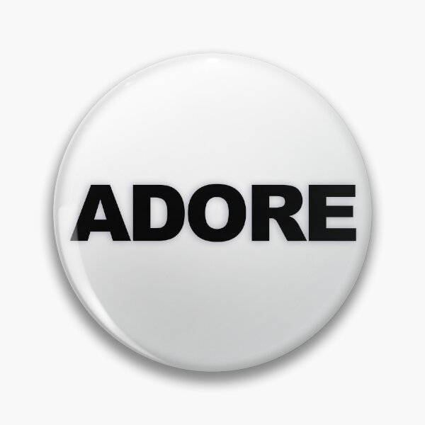 Item preview, ADORE — Black Minimal Bold Type Statement designed and sold by WORDPAUSE.