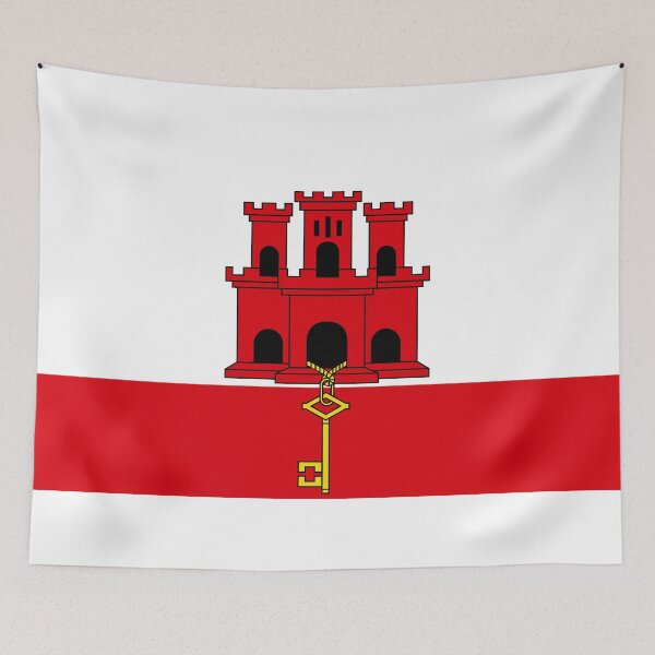 Item preview, Gibraltar National Flag - The Rock Pride & Mediterranean Heritage designed and sold by NTGUILTY.