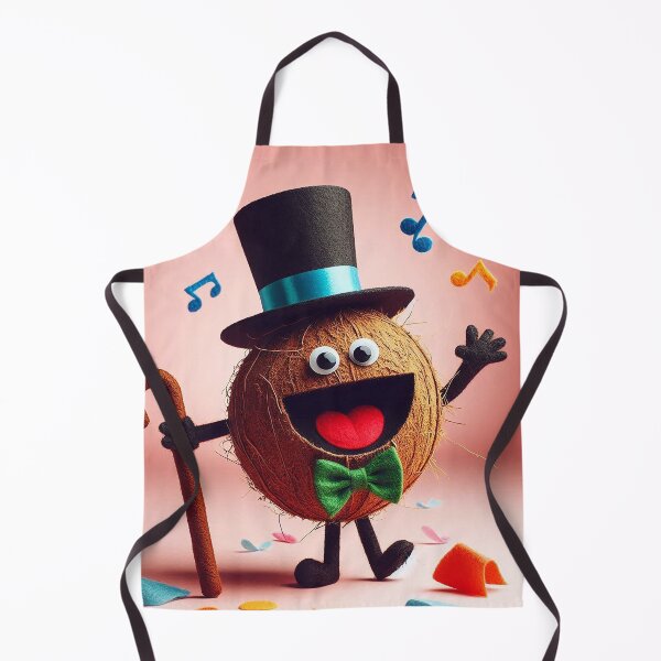 Aperçu de l'œuvre Dapper Coconut – Illustration d'un personnage de vaudeville chantant créée et vendue par DiamondSkyShirt.