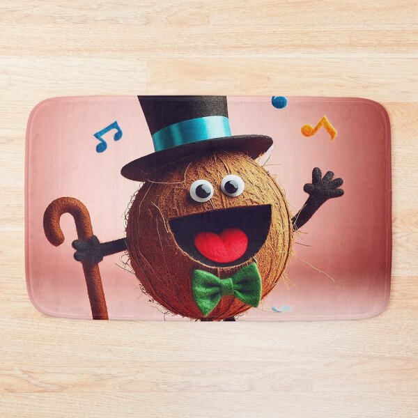 Item preview, Dapper Coconut – Singing Vaudeville Character Illustration designed and sold by DiamondSkyShirt.