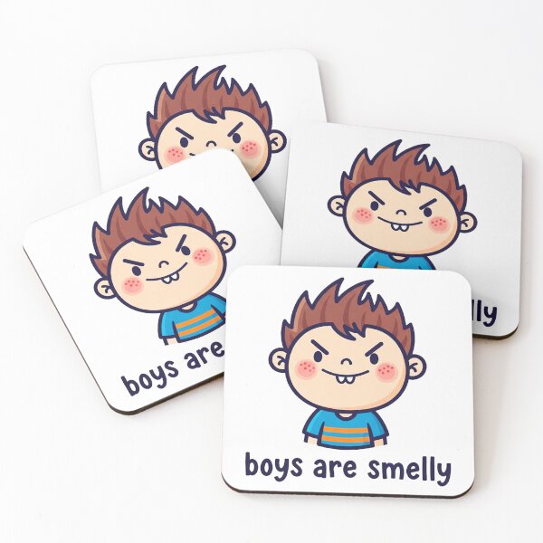 Item preview, Boys Are Smelly Cartoon Funny designed and sold by Pollock.
