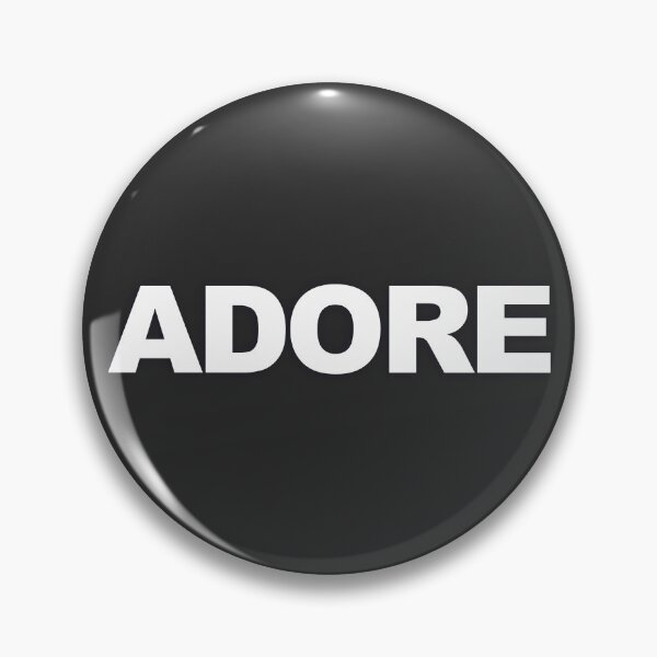 Item preview, ADORE — White Minimal Bold Type Statement designed and sold by WORDPAUSE.