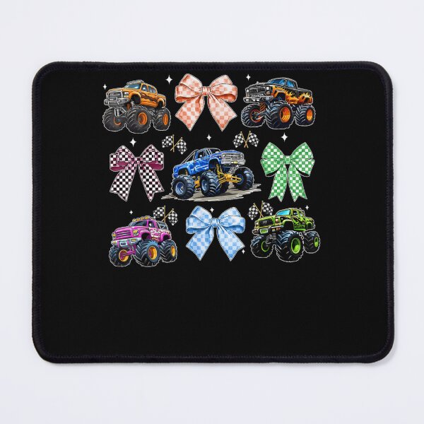 Item preview, Monster Truck Girl Coquette Bow designed and sold by krystalRomanart.
