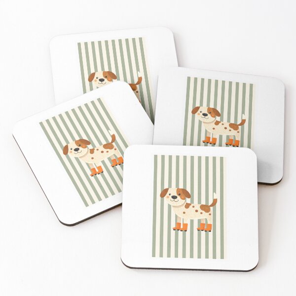 Item preview, Cute Dog in Orange Boots designed and sold by The Printable Playroom.