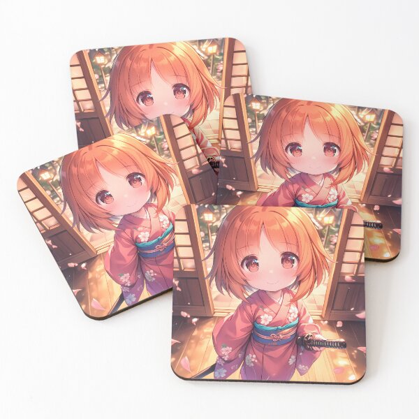 Item preview, Nishizumi Miho Girls Und Panzer Cherry Blossom Yukata Chibi designed and sold by TanglenRabbit.